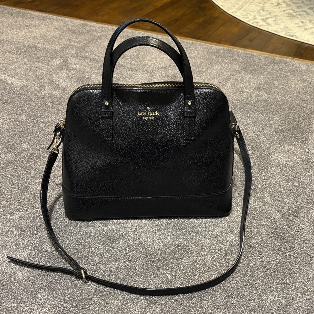 Kate Spade Black Textured Bag